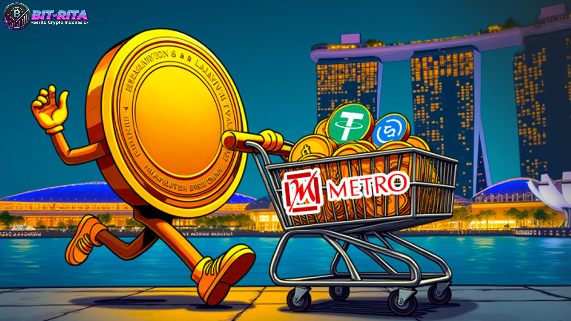 Singapura Uji Coba Pembayaran Stablecoin di Layanan Metro